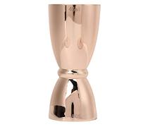 OEBUAFI Misurino da a Doppia Testa in Acciaio Inossidabile Efficiente e Alla Moda per il Ristorante di Casa, Materiale per Uso Alimentare (Rame placcato a forma di U)