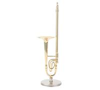 OEBUAFI Modello di Trombone in Miniatura Squisito Ornamento per Strumenti Musicali per L'arredamento Dell'home Office Mini Regalo Musicale in Ottone per Bambini e Musicisti