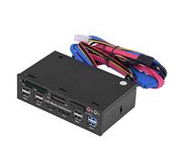 OEBUAFI Pannello Frontale Dashboard Multimediale Tutto in da 5,25 Pollici HUB USB 3.0/2.0 Lettore di Schede ESATA per Giocatori e Creatori di Contenuti