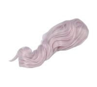 OEBUAFI Parrucca da Bambola Lunga e Riccia, Capelli Morbidi in Seta da 22-23 Cm per Bambola con Snodo Sferico da 1/3 - Design con Vero Cuoio Capelluto (PURPLE)