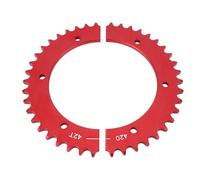 OEBUAFI Pignone Universale Diviso, Pignone per Catena in Lega di Alluminio 420 da 42 Denti con Design Preciso dei Denti per Mini Bici Go Kart