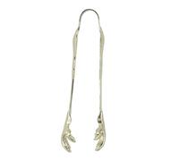 OEBUAFI Pinze per Ghiaccio Stile Artiglio, Pinze per Ghiaccio a Forma di Artiglio D'aquila in Acciaio Inossidabile per Bar Ristorante, con Design Antiscivolo per Cubetti di (Placcato Oro)