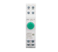 OEBUAFI Pulsante su Guida Din Salvaspazio AC230V 2NO 2NC Interruttore a Pulsante per Controllo Contattore di Avviamento Magnetico JP9 per Luoghi di Indicazione del Segnale Luminoso (GREEN)