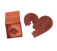 OEBUAFI Puzzle a Cuore in Legno 20 Pezzi con Messaggio D'Amore Puzzle a Forma di Cuore di San a Forma di di San con Scatola in Legno per Coppie Proposte di Anniversari