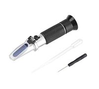 OEBUAFI Rifrattometro Brix Professionale, Misuratore Accurato di Zucchero per Birra e Succhi di Frutta, Misura la Concentrazione da 0 a 32%