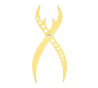 OEBUAFI Righello Multifunzionale per la Proporzione Aurea delle Sopracciglia, Strumento di Misurazione in Acciaio Inossidabile con Posizione a Tre Punti per Sopracciglia Simmetriche, Righello per