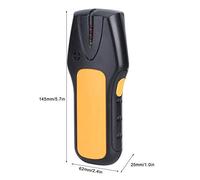 OEBUAFI Rilevatore di Montanti e Metalli con Scanner per Fili AC, | Rilevatore Portatile, Materiale Plastico Resistente, Allarme Acustico e Visivo, per il Rilevamento di Legno e Metallo Nelle