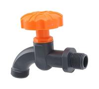 OEBUAFI Rubinetto da Giardino in Plastica e Acciaio, a Tenuta Stagna, | Materiale Sigillante Previene Perdite, per Acquario Fattoria Camper, Facile da Girare, Resistente Alla Temperatura,