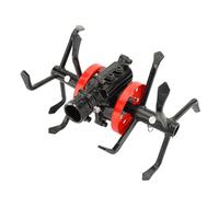 OEBUAFI Ruota per Coltivatore in Lega, Strumento Multiuso per Diserbo e Allentamento del Terreno con Pedali e Motozappa per Giardinaggio, Paesaggistica e Manutenzione del Prato