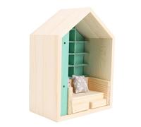 OEBUAFI Scaffale per Biblioteca in Miniatura Realizzato a Mano in Legno per Alleviare L'ansia, Ideale per Decorare la Casa e Regali per gli Appassionati di Libri, Legno di Pino 6,7 X 3,9 X 9,1 Pollici