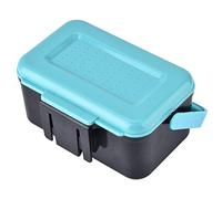 OEBUAFI Scatola per Esche con Pinzette Custodia per Esche Vive Portatile e Durevole per Gli Amanti della Pesca 136g ABS di Colore Blu 13 * 9,5 * 6,5 Cm