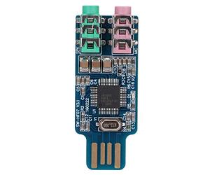 OEBUAFI Scheda Audio USB CM108 Senza Driver, Volume Ridotto e Pratica, Guida Direttamente Auricolare o Altoparlante, Compatibile con a