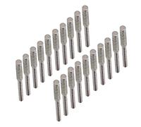 OEBUAFI Set di Testine per Affilare Efficiente per Motosega con Bave per Un'Affilatura Rapida Set di Strumenti per Affilare e Incidere, per Ruota 7/32 Pollici, Materiale Smeriglio Durevole, 20