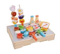 OEBUAFI Set Gioco Barbecue per Bambini, Giocattolo da Cucina Coinvolgente