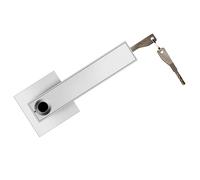 OEBUAFI Set Serratura per Porta con Impronta Digitale, Serratura a Leva Intelligente in Lega di Zinco con capacità di 30 Impronte Digitali, Ideale per Camere da Letto e Uffici (SILVER)