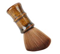 OEBUAFI Spazzola per Capelli Morbida per Spolverare il Viso per Parrucchieri e Saloni, Manico in Legno, 5,9 X 1,7 Pollici