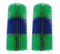 OEBUAFI Spazzole Antigraffio per Bestiame, Spazzola Antigraffio per Schiena di Animali con Facile Montaggio per Cavalli da Fattoria Bovini Pecore Massaggio Completo Alleviare il Prurito (GREEN)