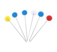 OEBUAFI Spille per Patchwork da 100 Pezzi, Strumento per Quilting Teste Decorative Assortite Forniture per Cucito per Appassionati di Fai da Te e (Fiore 1)