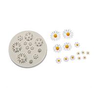 OEBUAFI Stampo in Silicone per Fiori 3D per Decorare Torte, Strumento Versatile per Cuocere Feste, Silicone Flessibile di Alta qualità, Ideale per Matrimoni, 1 unità (margherita)