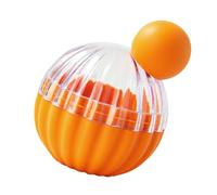 OEBUAFI Stampo per Palline di Ghiaccio, Grande Creatore di Palline di Ghiaccio in Silicone Alimentare, Divertente Forma di per Bevande a Base di Whisky e caffè (ORANGE)
