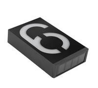 OEBUAFI Targa per Indirizzo della Casa a Energia Solare Impermeabile con Segnale Luminoso a LED per Cancelli di Ville All'aperto Materiale PC ABS 7,1x3,9x1,6 Pollici per Cancelli di Negozi (numero 9)