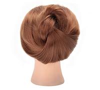 OEBUAFI Testina per Capelli Castani, Testina per Capelli Spessi, Manichino di Cosmetologia per Studenti di Bellezza