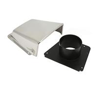 OEBUAFI Ventola per Cofano per Barca, Ventilatore di Scarico per Aspirazione Marina per Carichi Pesanti in Acciaio Inossidabile 304 con Base in Nylon, per Ventilazione del Motore della