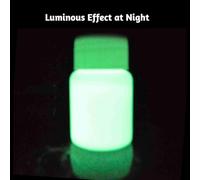 OEBUAFI Vernice Acrilica Fluorescente Che Si Illumina Al Buio, Vernice Luminosa Non Tossica, Perfetta per l'artigianato Fai-da-te e la Decorazione Domestica (Verde giallo)