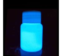OEBUAFI Vernice Acrilica Fluorescente Che Si Illumina Al Buio, Vernice Luminosa Non Tossica, Perfetta per l'artigianato Fai-da-te e la Decorazione Domestica (cielo blu)