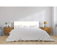 Oedim Letto in PVC con Fiori e Farfalla, 100 x 60 cm, Disponibile in Diverse Misure, testiera Leggera, Elegante, Resistente ed Economica, Colori, 100x60cm
