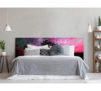 Oedim - Testiera da Letto in PVC con Albero e Cielo Rosa, da 100 x 60 cm, Disponibile in Diverse Misure, Leggera, Elegante, Resistente ed Economica