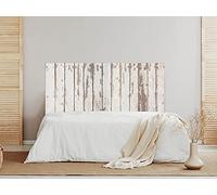 Oedim Testiera in legno antico bianco, 200 x 60 cm, decorazione per la camera da letto