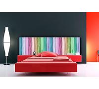 Oedim testiera Letto PVC Imitazione Legno Arcobaleno | Diverse Misure 150x60cm