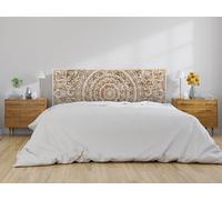 Oedim Testiera Letto PVC Mandala H131 Disponibile in diverse misure Leggera, Elegante Resistente ed Economica (Legno Chiaro Mandala H131 200x60cm)