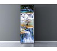 Oedim - Vinile per Frigorifero, con Cascata di Huay Mae Khamin, 200 x 60 cm | Adesivo Resistente | Adesivo Decorativo dal Design Elegante, Personalizzabile