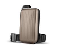 ÖGON Borsa per telefono e portafoglio: Phone Bag & wallet, la pratica ed elegante tracolla in alluminio con portafoglio integrato (Alluminio Titanium)