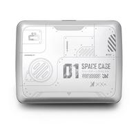 ÖGON -DESIGNS- OGON Portafoglio in alluminio Smart Case V2L Extra Capacity - Scomparto per monete e banconote - Protezione RFID - Capacità 10 Carte e Scontrini