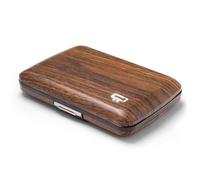 ÖGON Smart Wallets - Portafoglio Stockholm V2 in alluminio - Chiusura in metallo - Porta carte a prova di RFID - Capacità fino a 10 carte e biglietti (Sequoia)