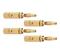 Oehlbach 3009 Connettore per altoparlanti Spina dritta Numero Poli (num): 3 Or