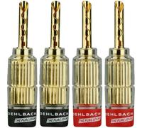 OEHLBACH 3021 CONNETTORE PER ALTOPARLANTI SPINA DRITTA ROSSO NERO 4 PZ