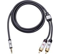 Oehlbach 60004 RCA / Jack Audio Cavo [2x Spina RCA - 1x Spina jack da 3.5 mm]