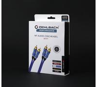 Oehlbach Beat NF Audio Cavo RCA 5 m Blu Dorato