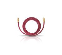 OEHLBACH Cavo subwoofer NF 214, 1 x 2 m, 384 fili di OFC placcato argento, eccellente controllo delle note di basso. Colore: bordeaux.