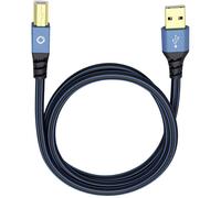 Oehlbach Cavo USB USB 2.0 Spina USB-A, Spina USB-B 1.00 m Blu contatti