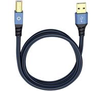 Oehlbach Cavo USB USB 2.0 Spina USB-A, Spina USB-B 10.00 m Blu contatti