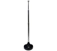 Oehlbach Radio Rod Antenna FM DAB+ ad asta per ricezione radio stereo DAB+ FM FM (75 ohm, antenna telescopica, base magnetica, adattatore coassiale F) nera 17207