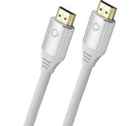 Oehlbach D1C92488 HDMI Cavo Spina HDMI-A, Spina HDMI-A 0.75 m Bianco UHD 8K;,
