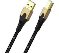 Oehlbach D1C9540 Cavo USB USB 2.0 Spina USB-A, Spina USB-B 0.50 m Nero/Oro