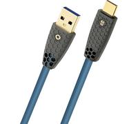 Oehlbach D1C9561 Cavo USB Spina USB-A, Spina USB-C® 1 m Petrolio Schermatura in