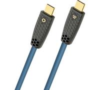 Oehlbach D1C9567 Cavo USB-C Spina USB-C® 2 m Petrolio Schermatura intrecciata,